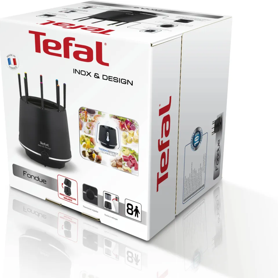 Tefal Fondue Inox & Design EF2658 fonduepan zwart, foto 6