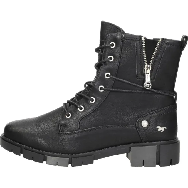 Mustang hoge veterschoenen zwart, foto 2