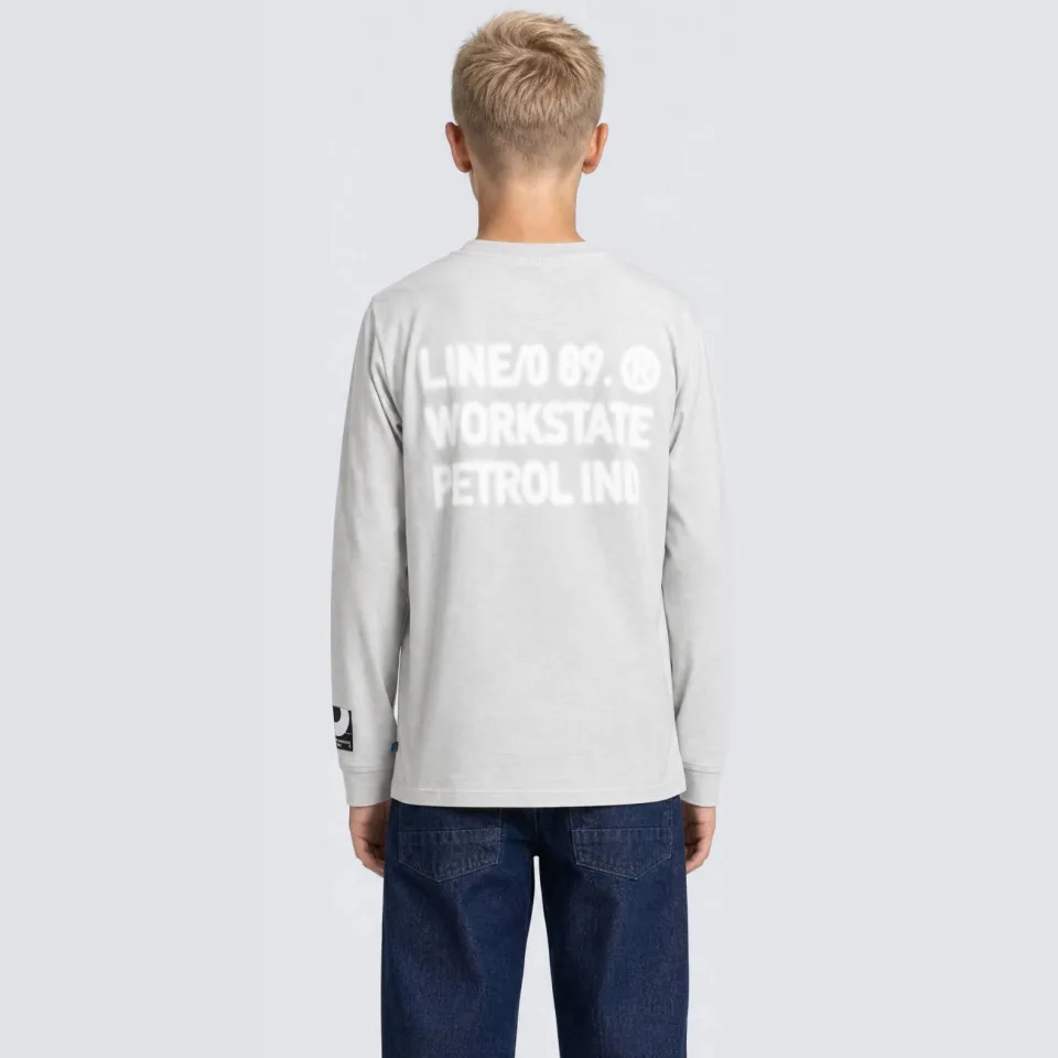 Petrol Industries longsleeve met backprint grijs, foto 6