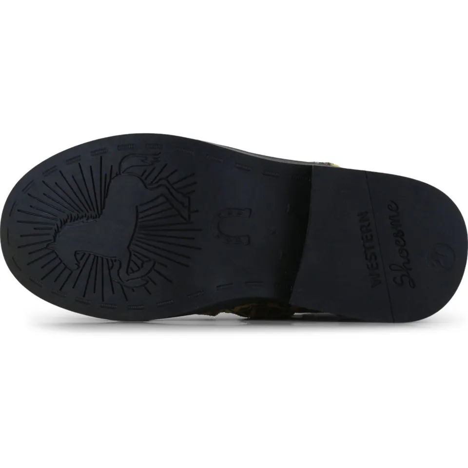 Shoesme western suède laarzen met panterprint - cognac, foto 6