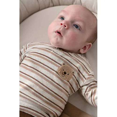 Feetje Tiny Timber Tales longsleeve beige gestreept, foto 3