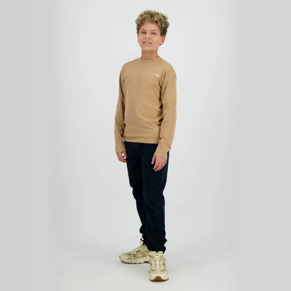 Raizzed longsleeve met backprint lichtbruin, foto 4