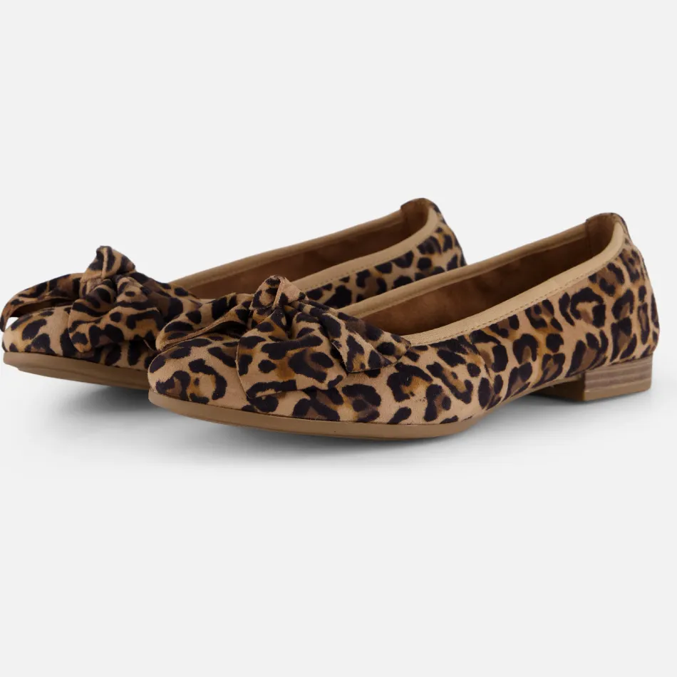 Tamaris ballerina's bruin luipaardprint, foto 3