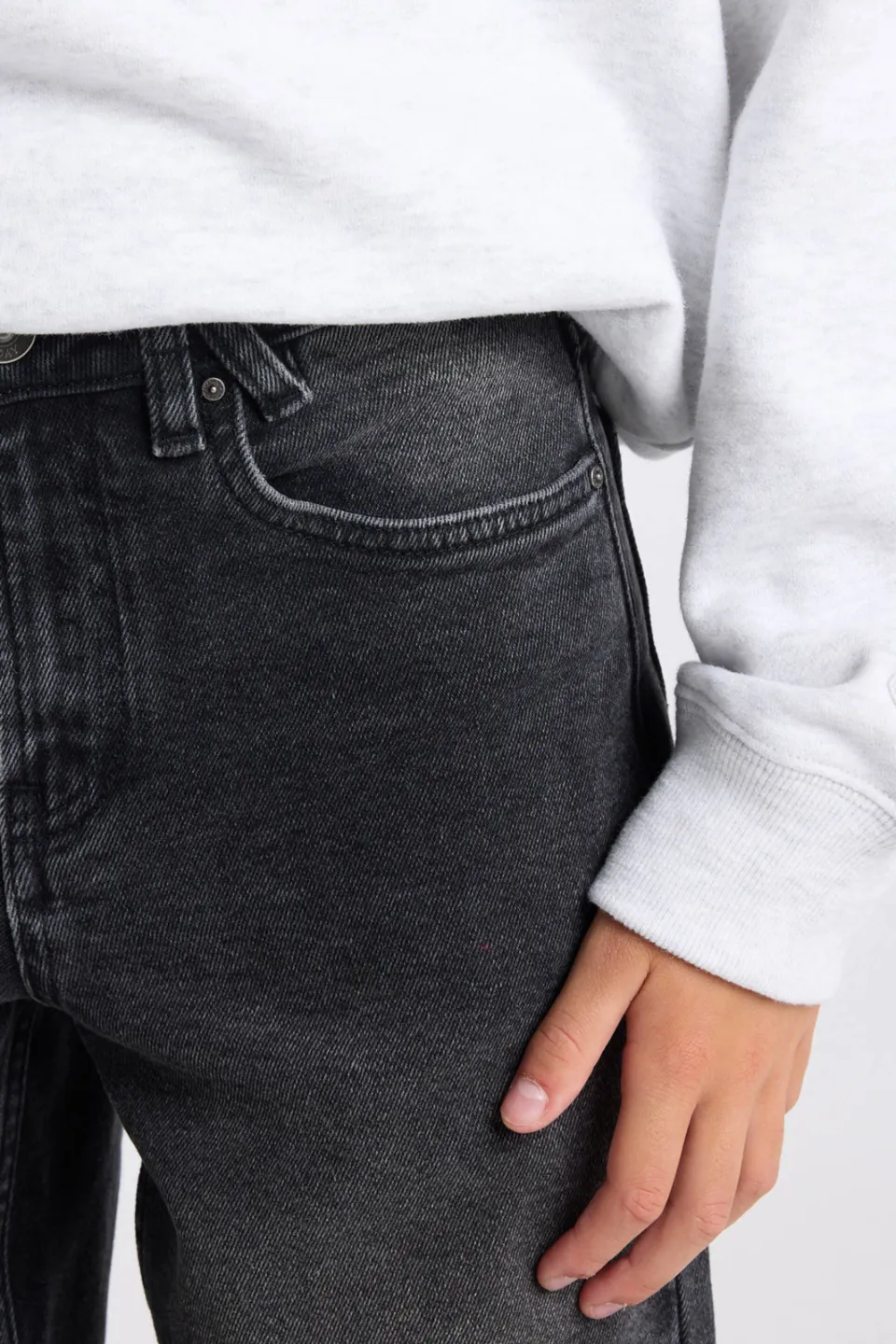 America Today wide leg jeans zwart, foto 4
