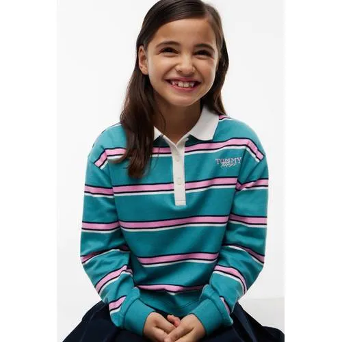 Tommy Hilfiger gestreepte polo - groen, foto 4