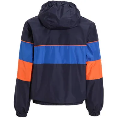 Orange Stars colourblock sporty jacket donkerblauw, foto 2