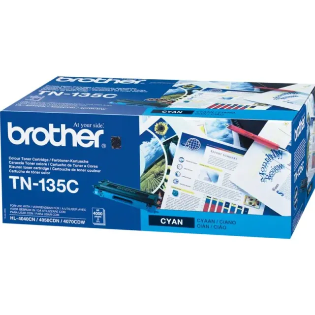 Brother TN-135C Toner Cyaan Hoge capaciteit