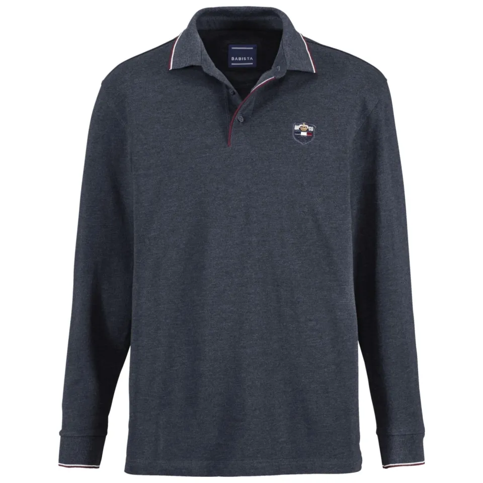 Babista MILANVETZO regular fit polo Plus Size - donkerblauw, foto 2