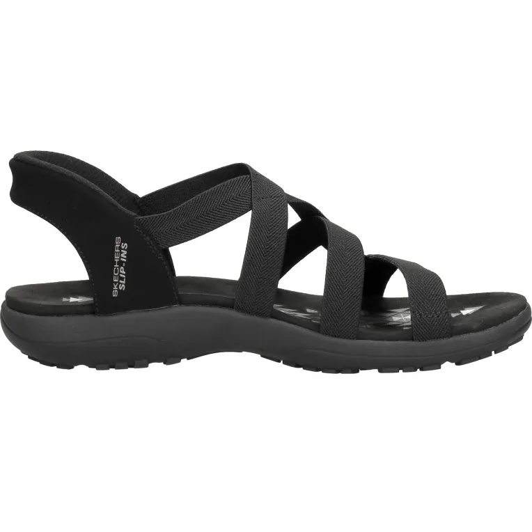 Skechers Slip-Ins Reggae Slim sandaal zwart