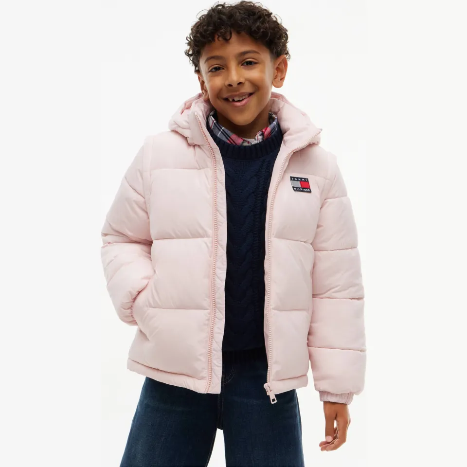 Tommy Hilfiger winterjas lichtroze, foto 4