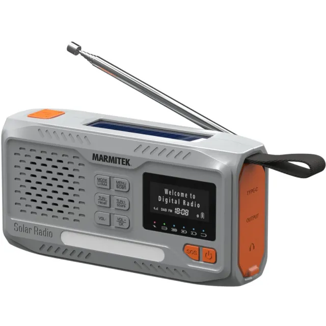 Marmitek RESQ 100 Noodradio DAB radio Grijs