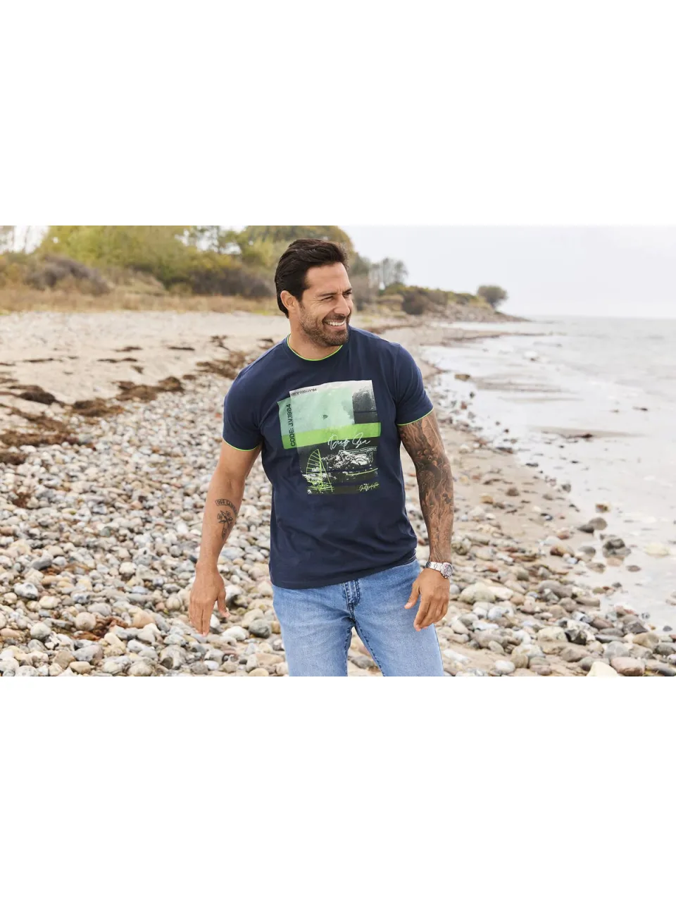 Jan Vanderstorm Hakejan T-shirt donkerblauw, foto 3