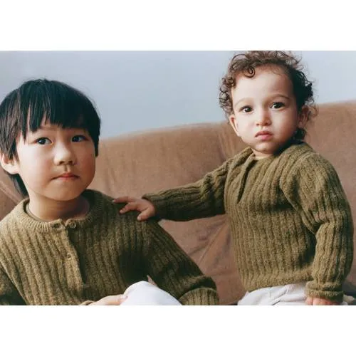 Mango Kids gebreide trui - olijfgroen, foto 4