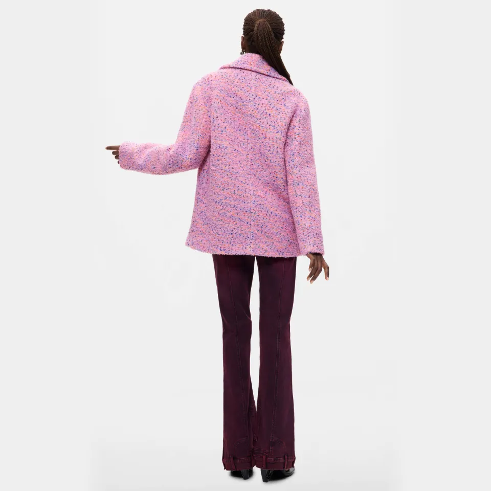 Desigual Bottone wintermantel roze, foto 5