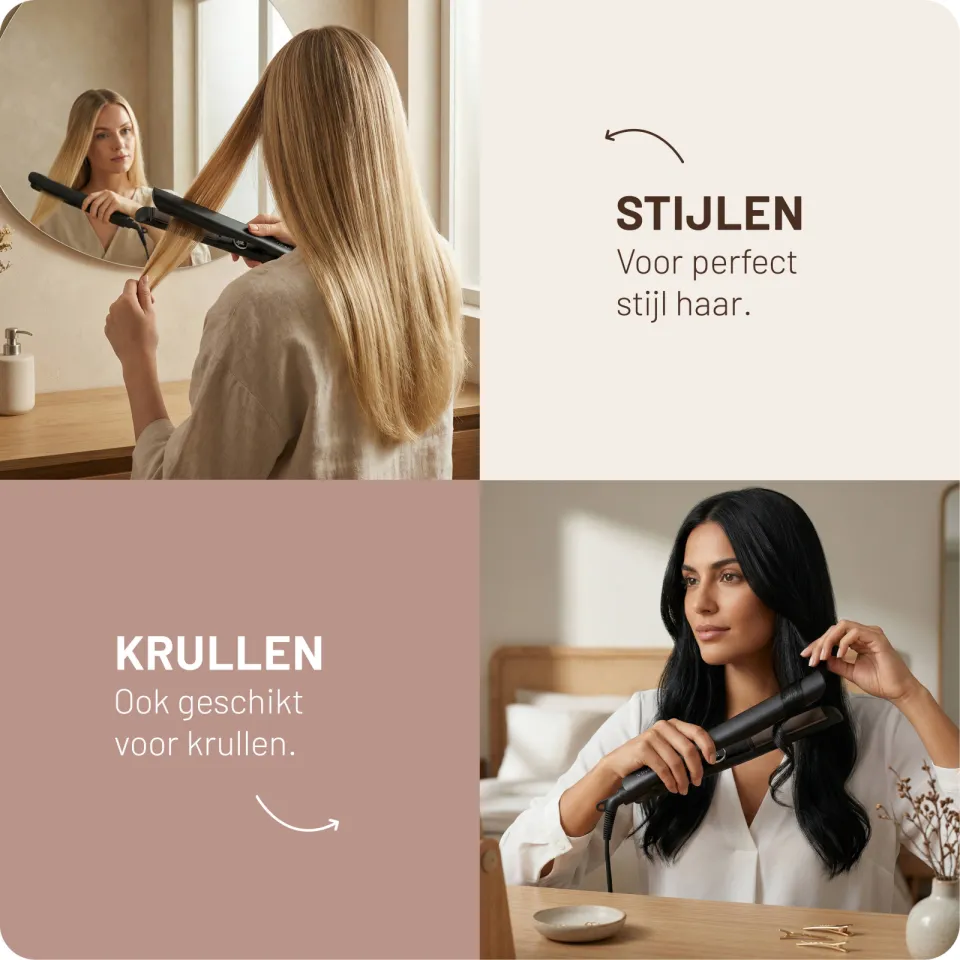 Carmen CST2530B stijltang zwart, foto 6