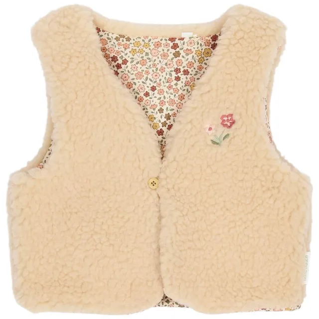 Little Dutch teddy gilet - beige, foto 2