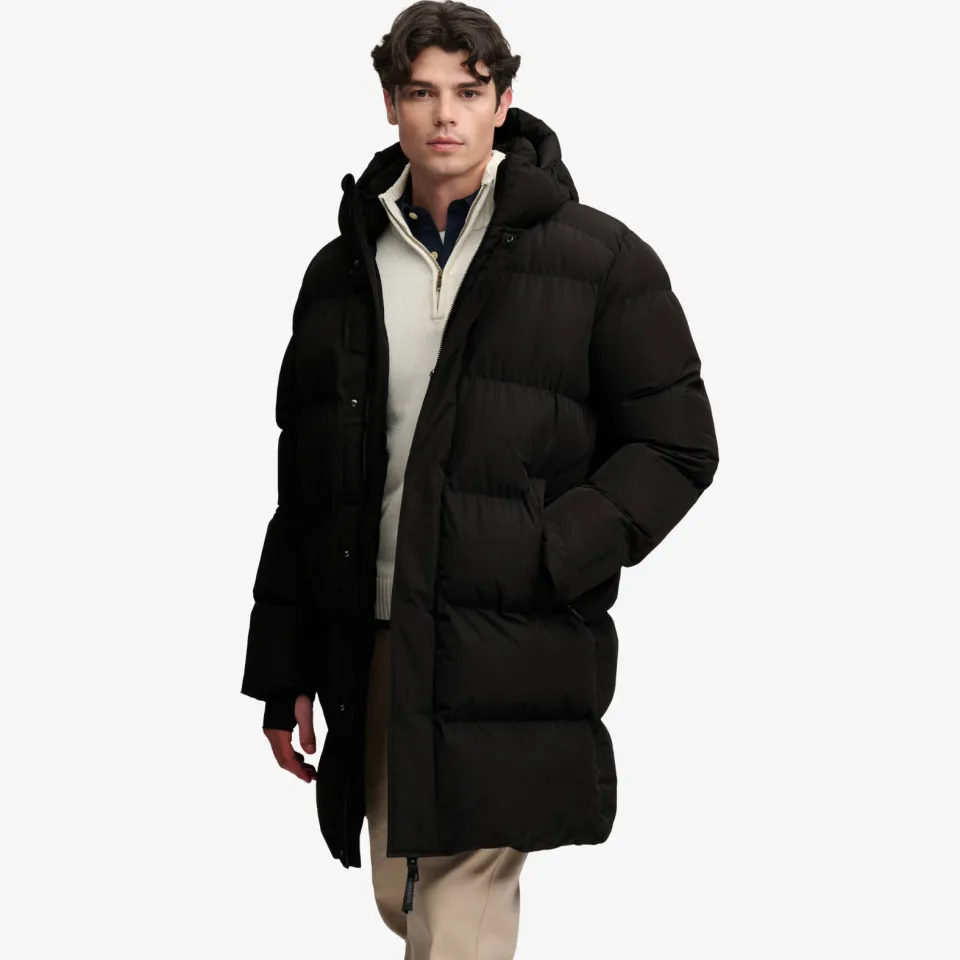 Superdry Hooded Sports Puffer pufferjas zwart Black