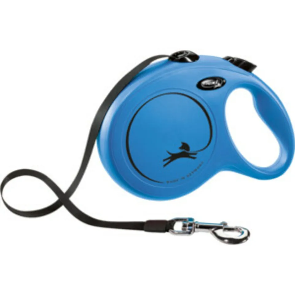 Flexi New Classic L tape rollijn 8 meter blauw