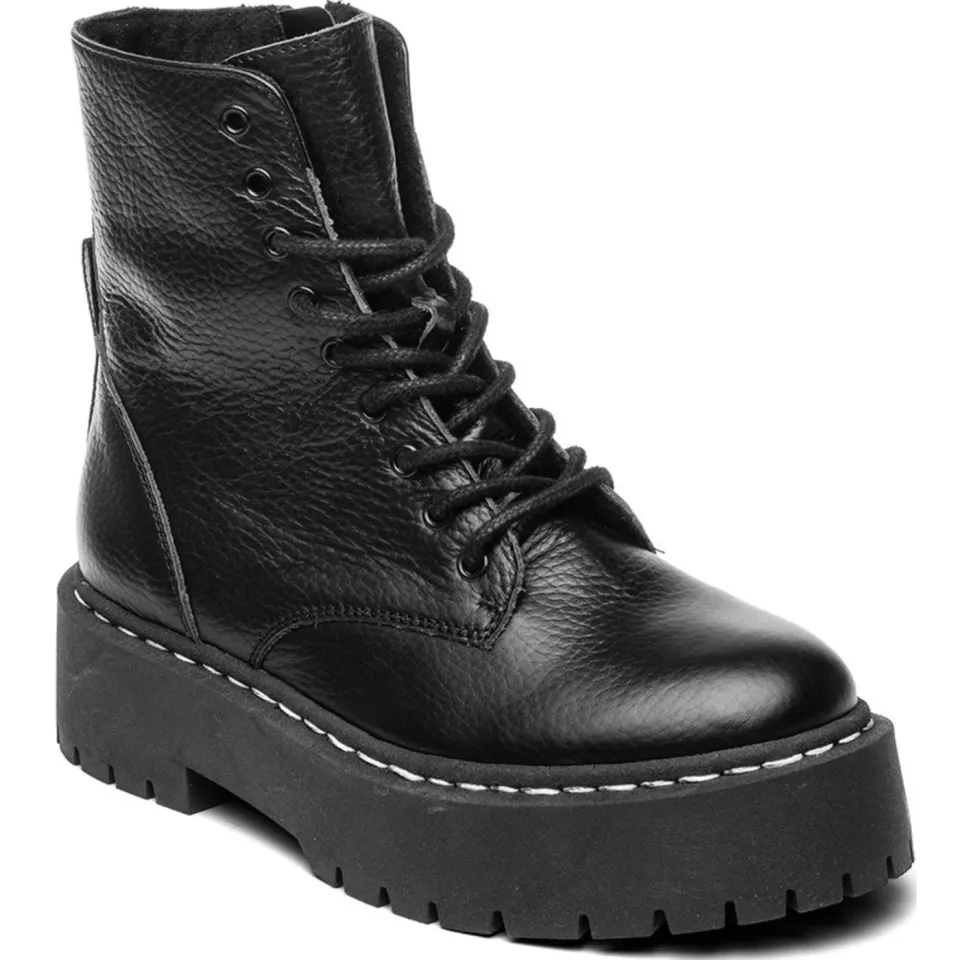 Steve Madden Jskylar leren veterboots zwart, foto 4