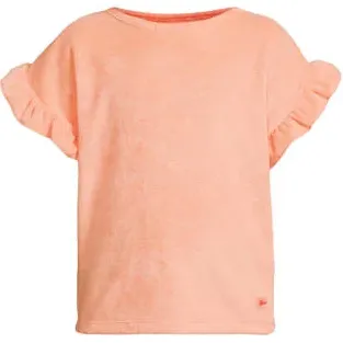 Orange Stars T-shirt perzik effen
