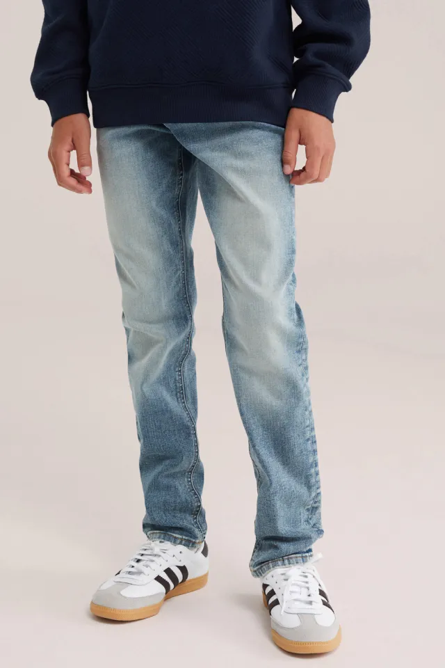 WE Fashion Blue Ridge slim fit jeans - mediumblauw Medium blue denim