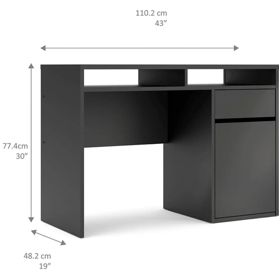 W bureau zwart, foto 6