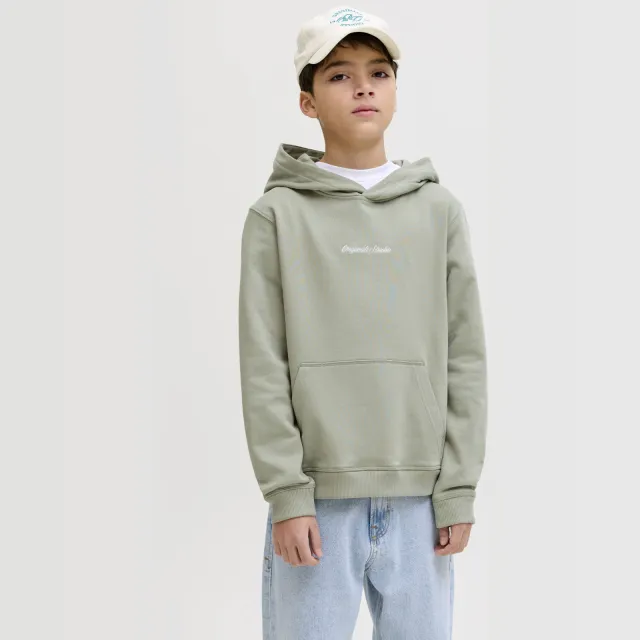 Jack & Jones JUNIOR hoodie lichtgroen