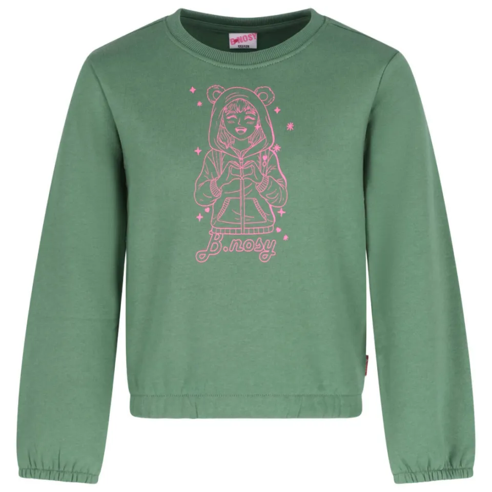 B.Nosy rechtvallende sweater met print - groen, foto 2