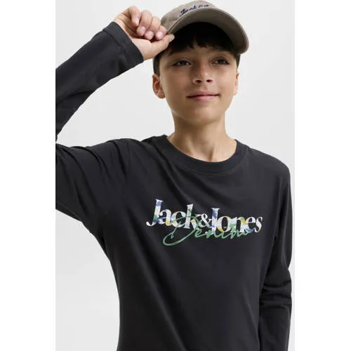 Jack & Jones longsleeve met logo zwart, foto 4