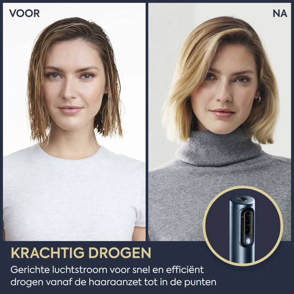 BaByliss AS6550E 3-in-1 Wet to Dry air wand föhn blauw, foto 6