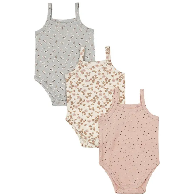 Dirkje romper - roze/blauw/offwhite (set van 3)