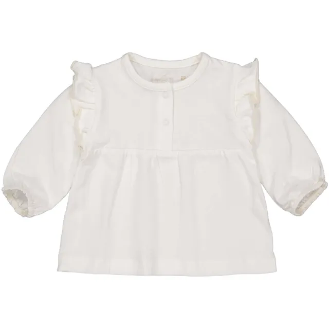 LEVV basic top met ruches offwhite, foto 2