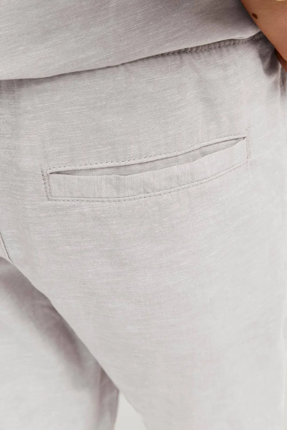 Jack & Jones relaxed fit casual broek lichtgrijs, foto 4