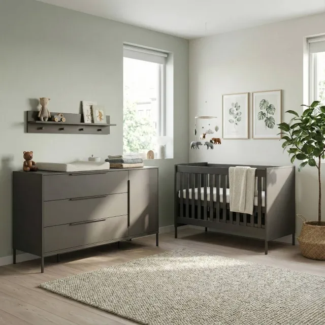 Born Lucky Babykamer Lissabon Chocolate XL 2-Delig, foto 2