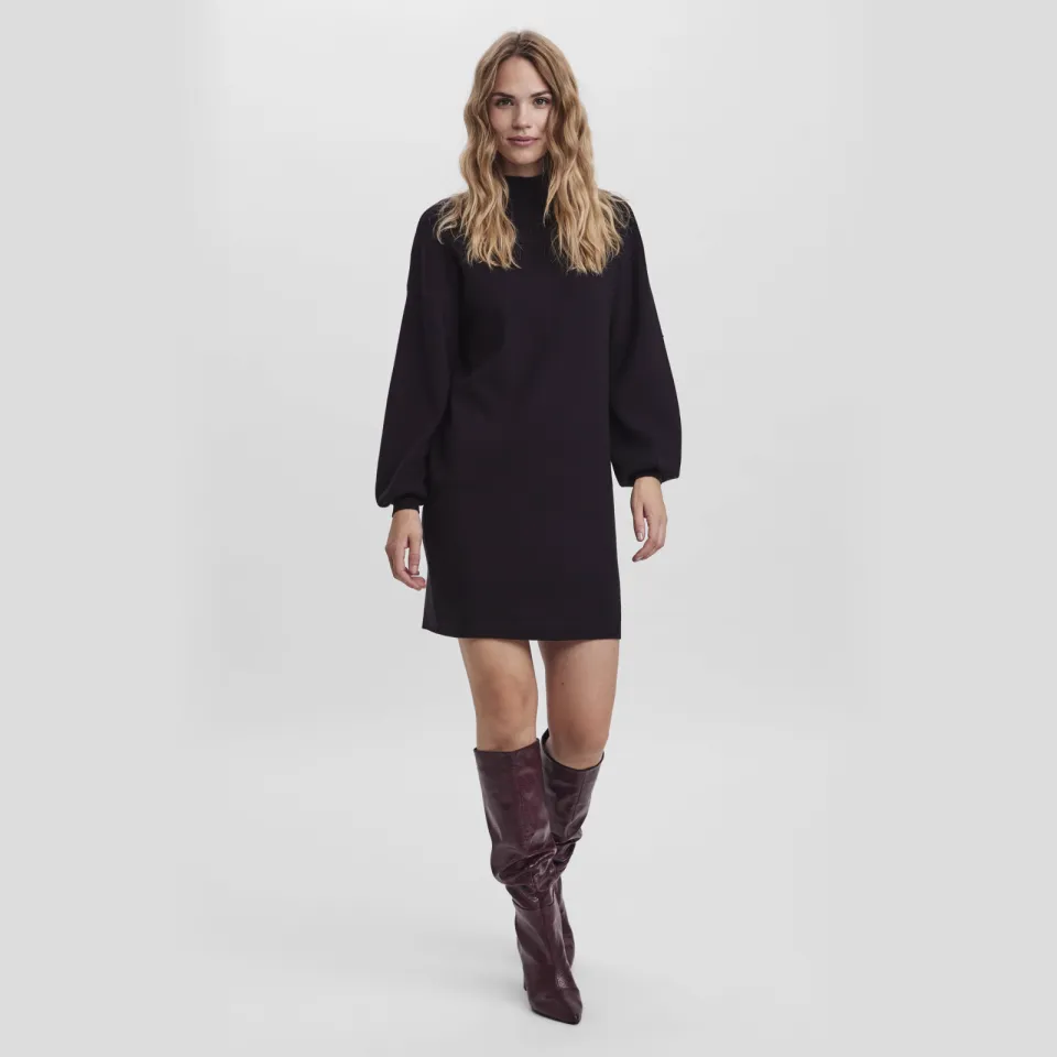 Vero Moda Vmnancy gebreide jurk zwart, foto 7