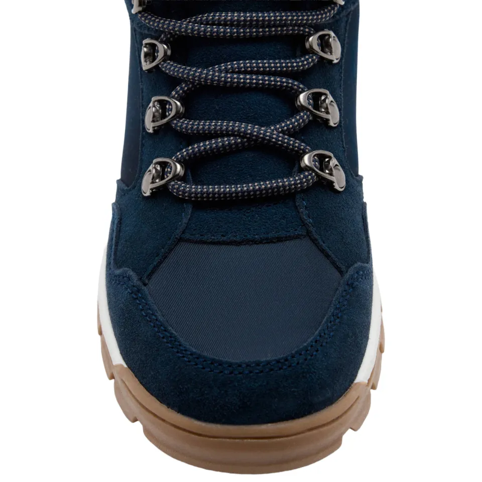 Mango Kids leren enkelboots met profielzool - donkerblauw, foto 7