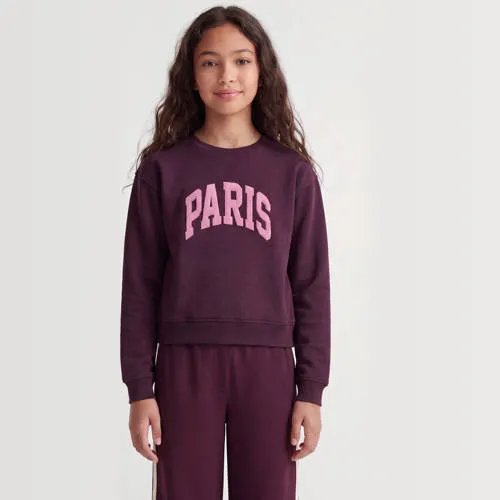 JJXX GIRL sweater met tekst - donkerrood, foto 2
