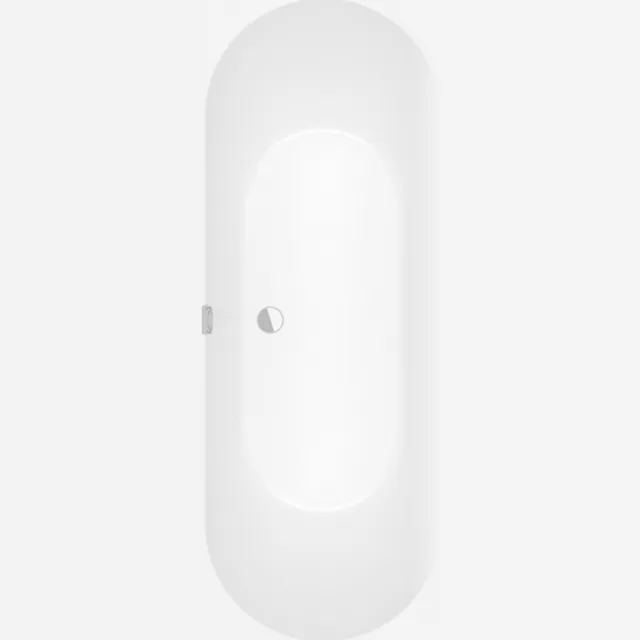 Villeroy & Boch Oberon Duobad ligbad 170 x 75 cm stone white mat wit 1
