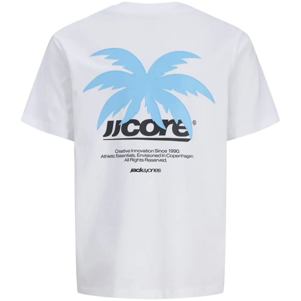 Jack & Jones t-shirt wit met kleine print, foto 3