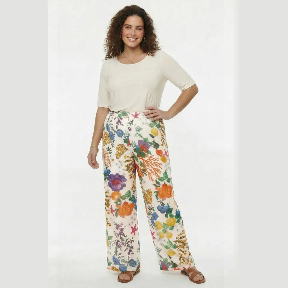 Yoek CORAFLEUR wide leg broek multi, foto 4