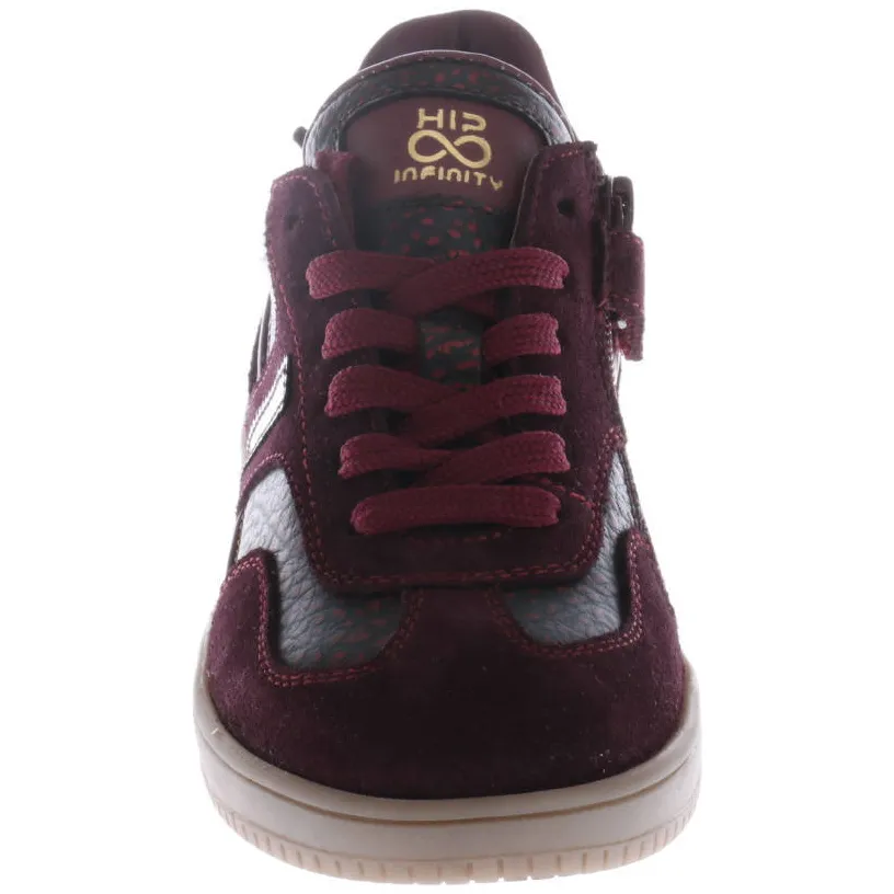 Hip leren sneakers bordeaux, foto 6