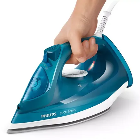 Philips DST3040/70 stoomstrijkijzer turquoise, foto 3