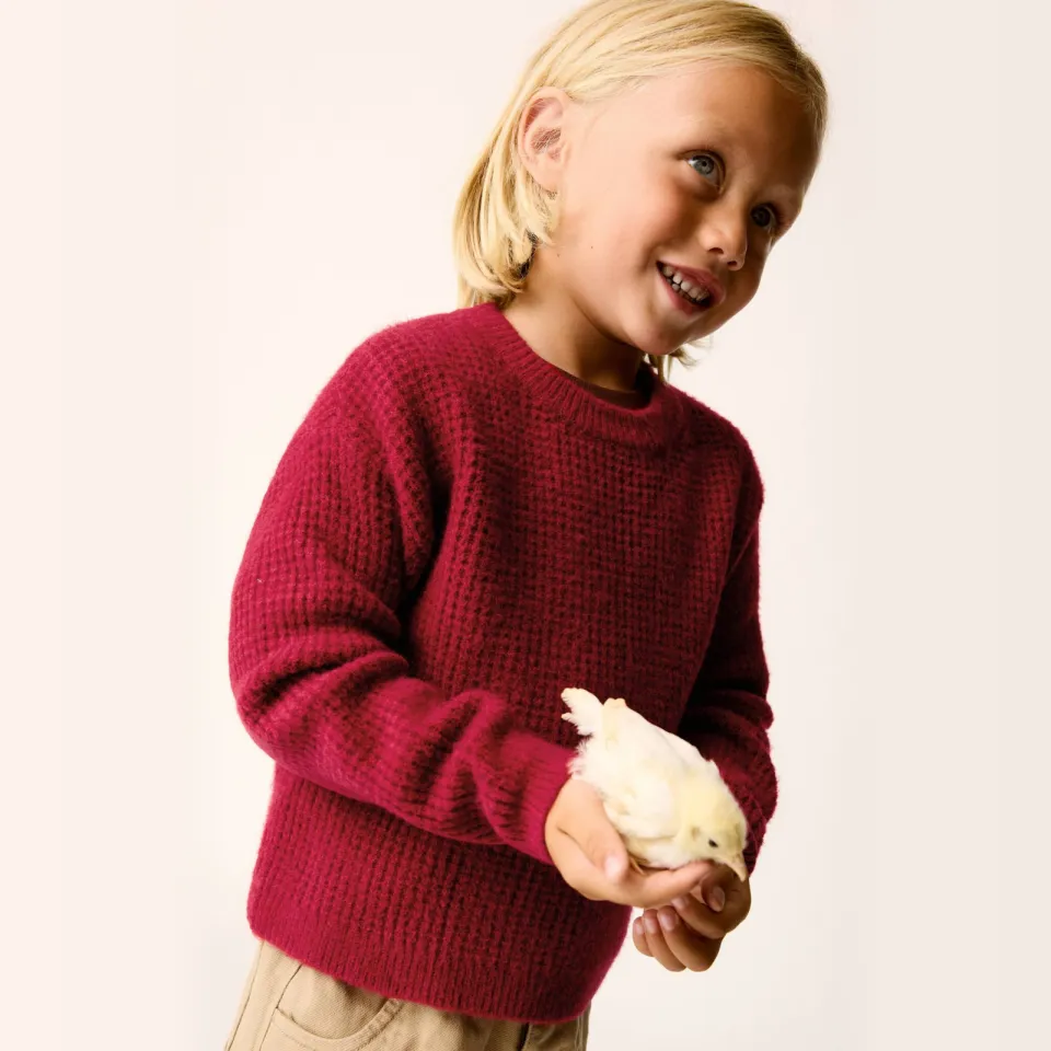 Mango Kids gebreide trui - rood