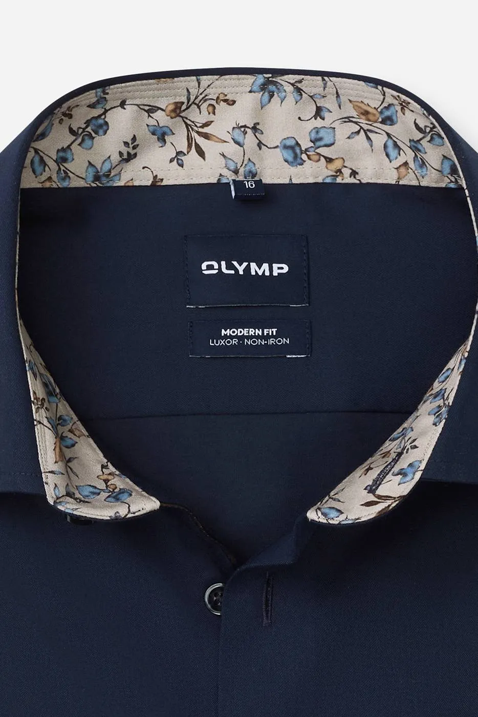 Olymp slim fit overhemd - donkerblauw, foto 3