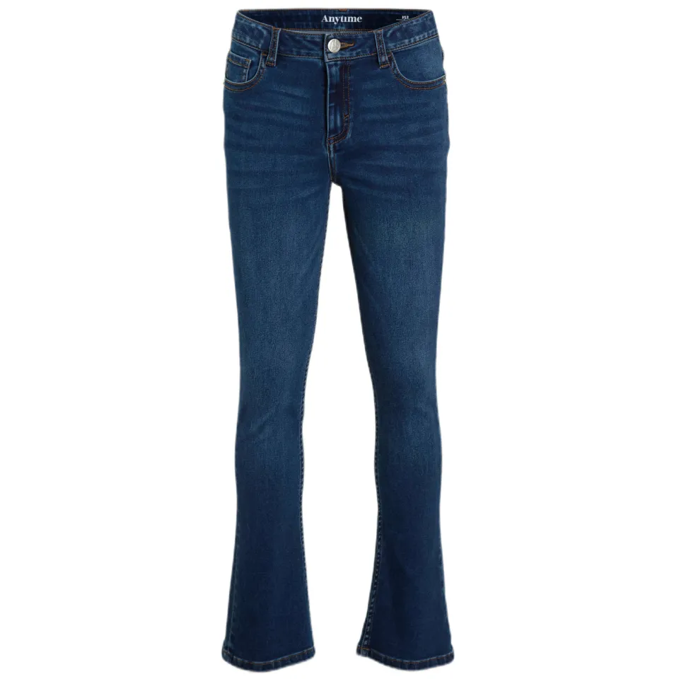 Anytime flared jeans donkerblauw, foto 2