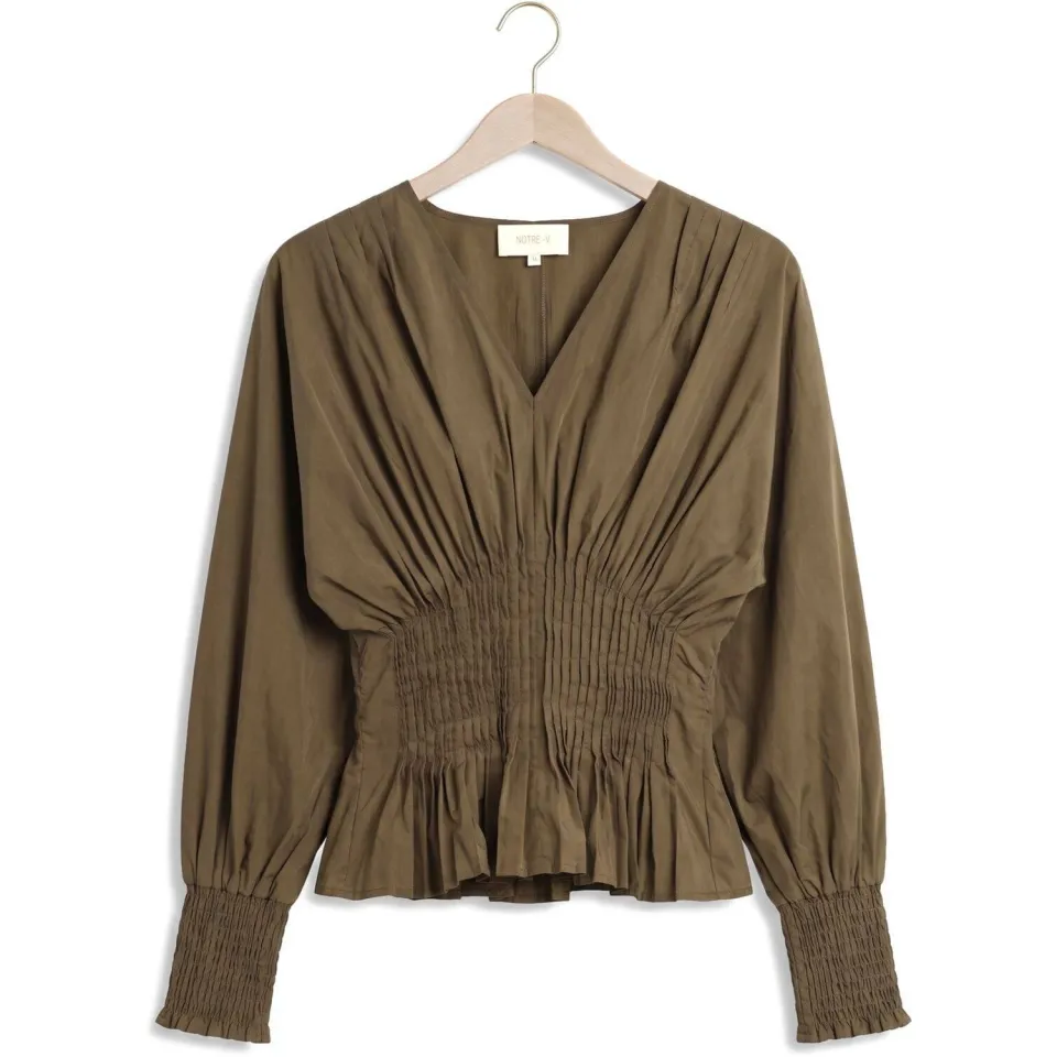 Notre-V blouse Nv-isel khaki, foto 2