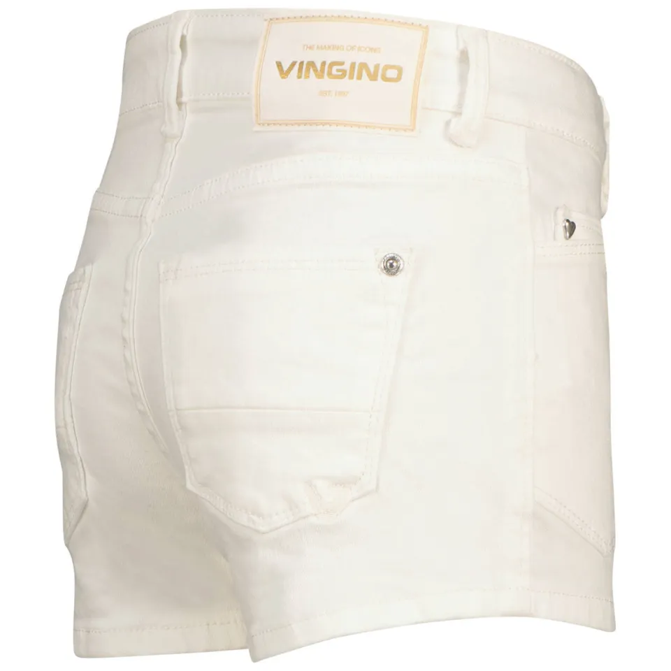 Vingino denim regular high waist short wit, foto 5