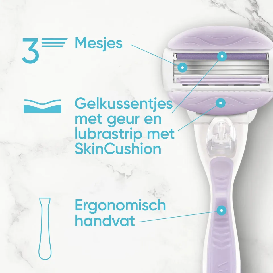 Gillette Venus ComfortGlide Breeze scheermesjes 8 stuks, foto 4