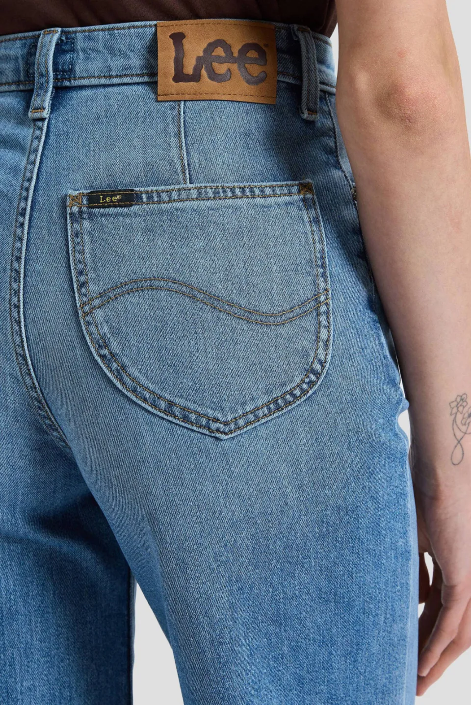 Lee wide leg jeans - mediumblauw, foto 6