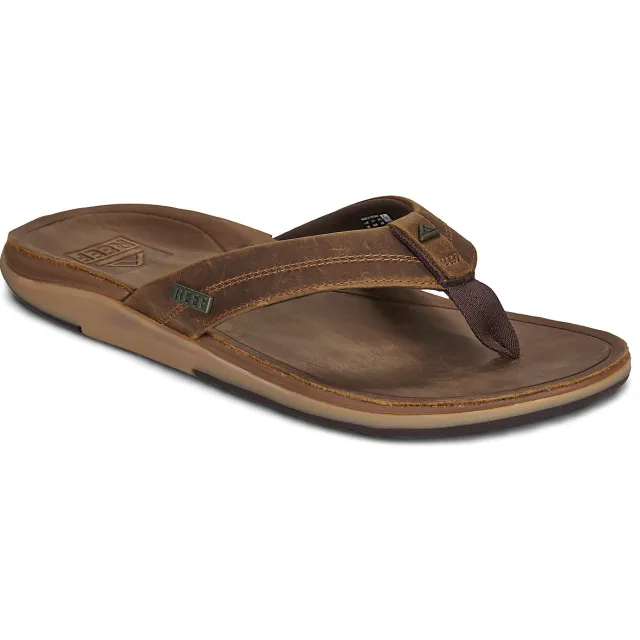 Reef Leather Offshore slippers bruin